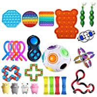 Fidget Toys Pack Barato- Antiestres Fidget Toy Set- Fidget Toy Set con Cubo de malla de mármol Cuerda elástica Fidget…